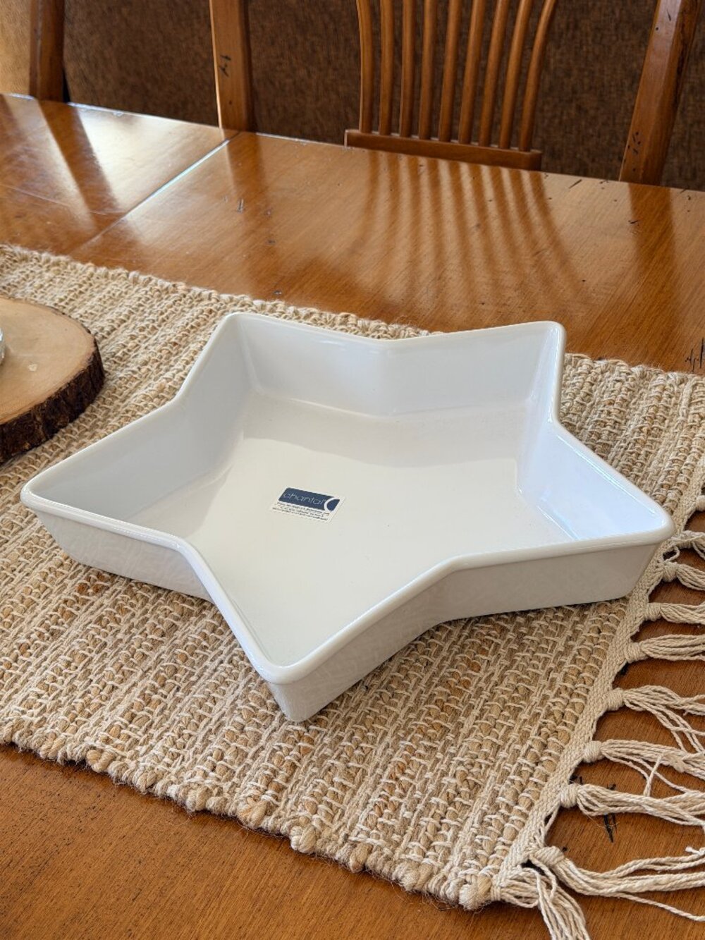 Chantal White Star Shape Ceramic Dish